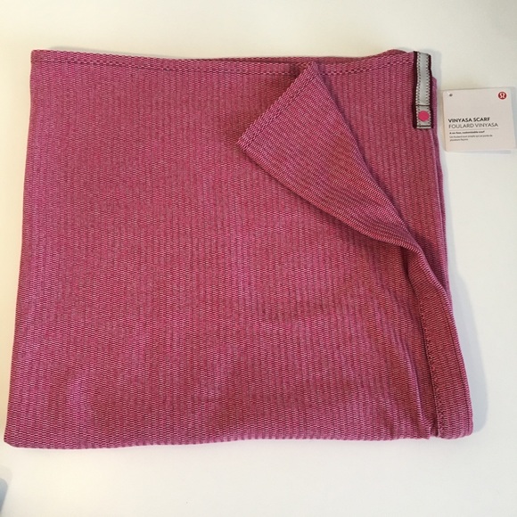 NEW Lululemon Pique Vinyasa Wine & Bon Bon Scarf - Picture 1 of 5